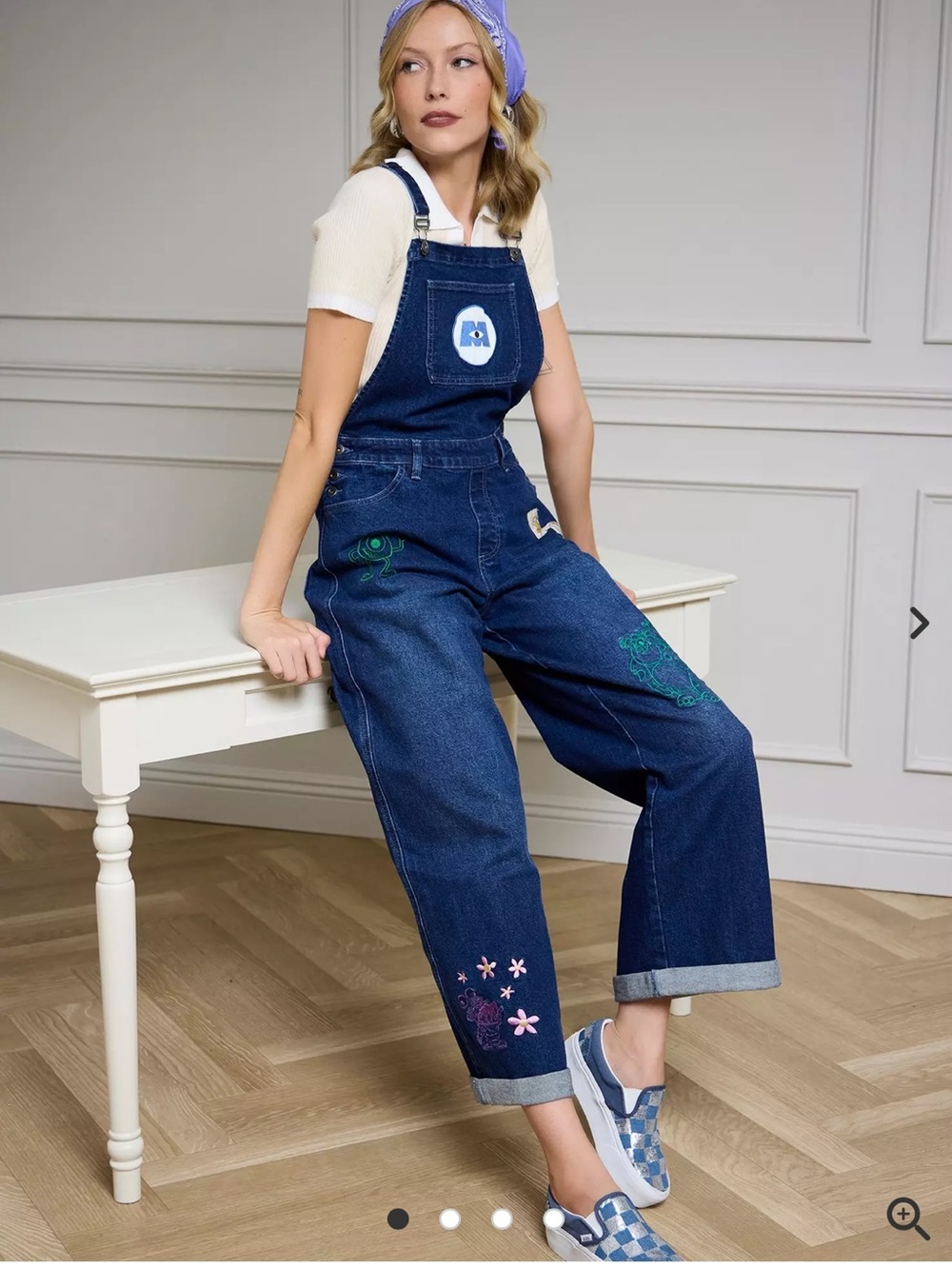 Disney Pixar Monsters, Inc. Women's Overalls — BoxLunch Exclusive Size XL